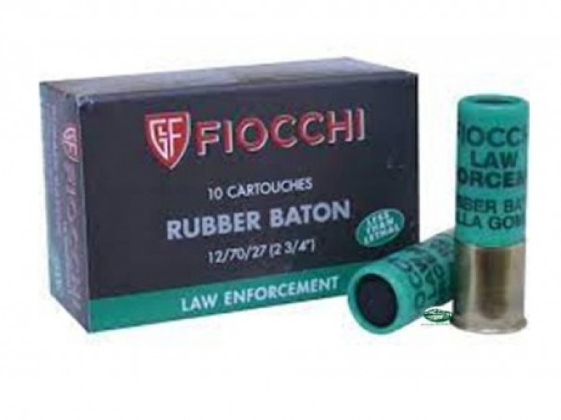 FIOCCHI Cartucce palla gomma cal.12 - Rubber Baton