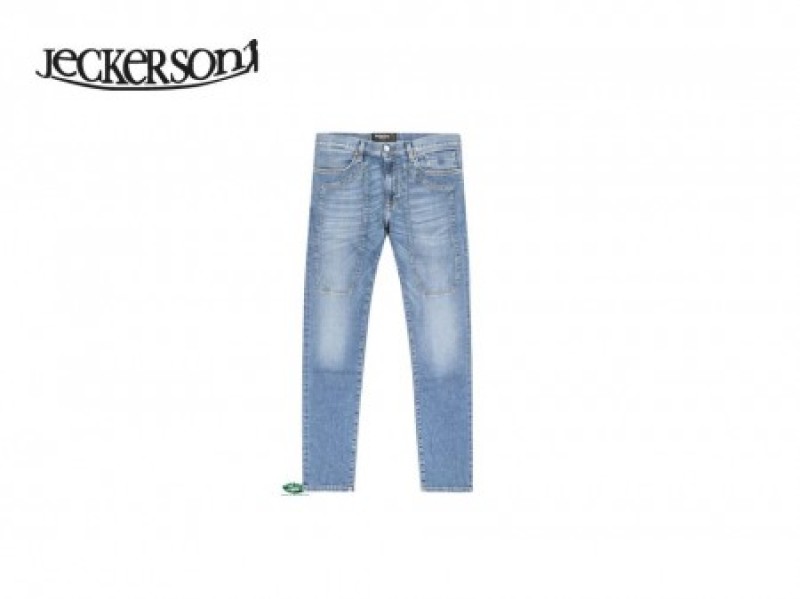 JECKERSON Jeans 5 tasche denim chiaro
