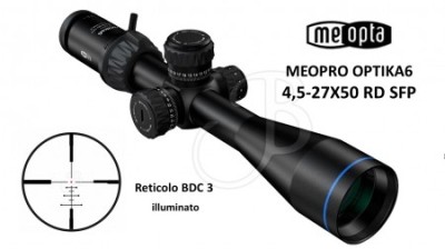 MEOPTA MEOPRO OPTIKA 6 4,5-27X50 RD SFP BDC3 illuminato
