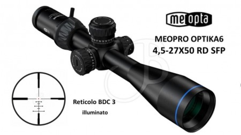 MEOPTA MEOPRO OPTIKA 6 4,5-27X50 RD SFP BDC3 illuminato