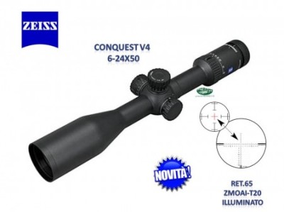 ZEISS CONQUEST V4 6-24x50 ret.65 ZMOAI-T 20 Illuminato