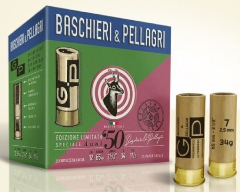 BASCHIERI & P. GP VINTAGE cal.12 pb.9 cartone scatola verde