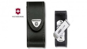 VICTORINOX Fodero in cuoio per cintura con clip