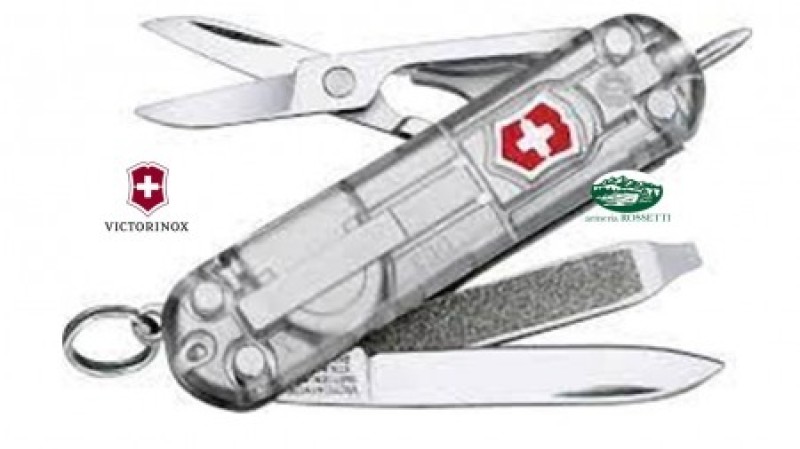 VICTORINOX Coltello Multiuso Signature Lite Silver Tech 7 funzioni