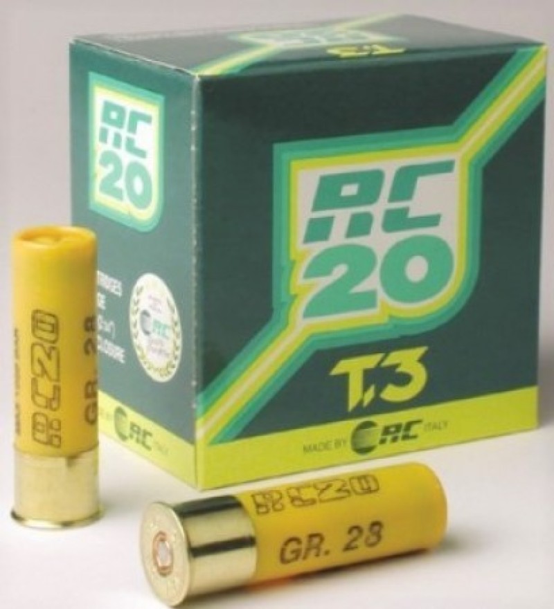 RC cartucce RC20 T3 cal.20 gr.28 pb.7,5