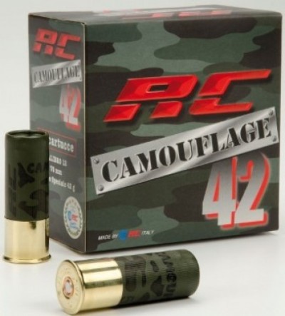 RC cartucce RC42 CAMOUFLAGE cal.12 gr.42 pb.7 speciale colombaccio