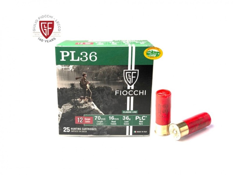 FIOCCHI cartucce PL36 cal.12 gr.36 pb.3 speciale colombaccio