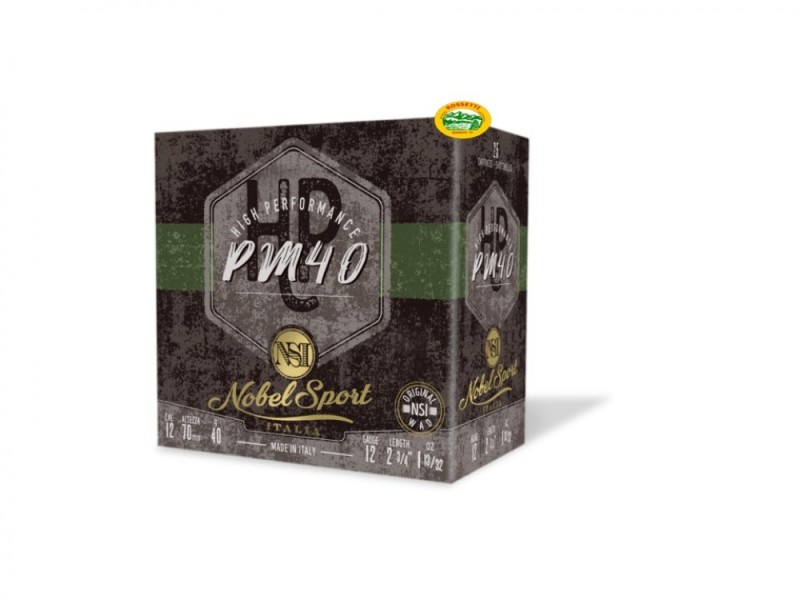 NOBEL cartucce PM40 cal.12 gr.40 pb.7 speciale colombaccio