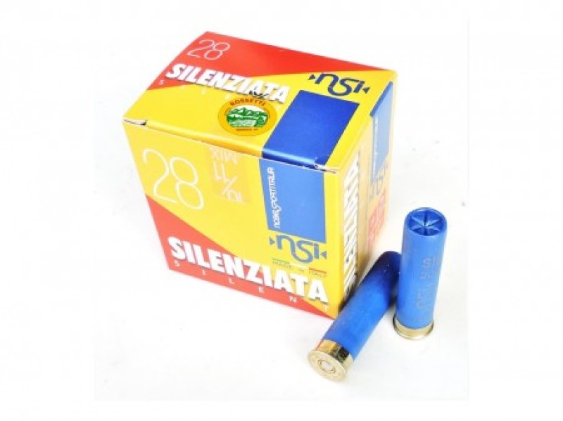 NOBEL cartucce NSI-28 silenziate cal.28 gr.30 pb.7,5-9 mix