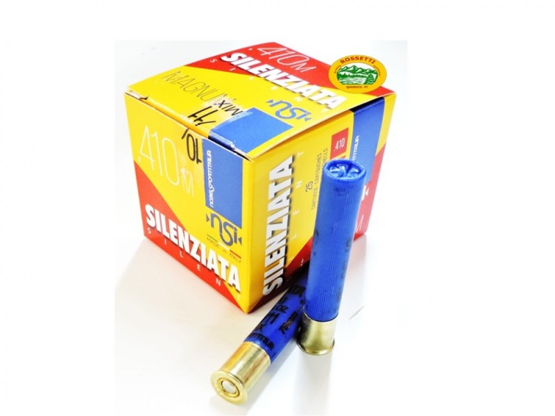 NOBEL cartucce Silenziate cal.410 Magnum gr.27 pb.10/11 mix
