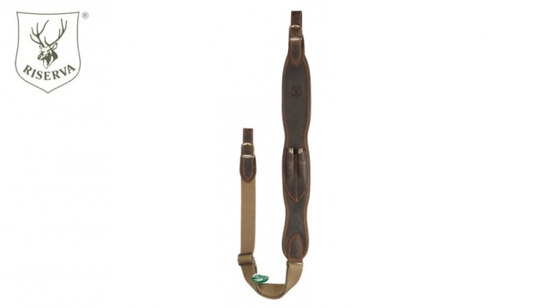 RISERVA Bretella carabina con portacolpi in pelle - R2057