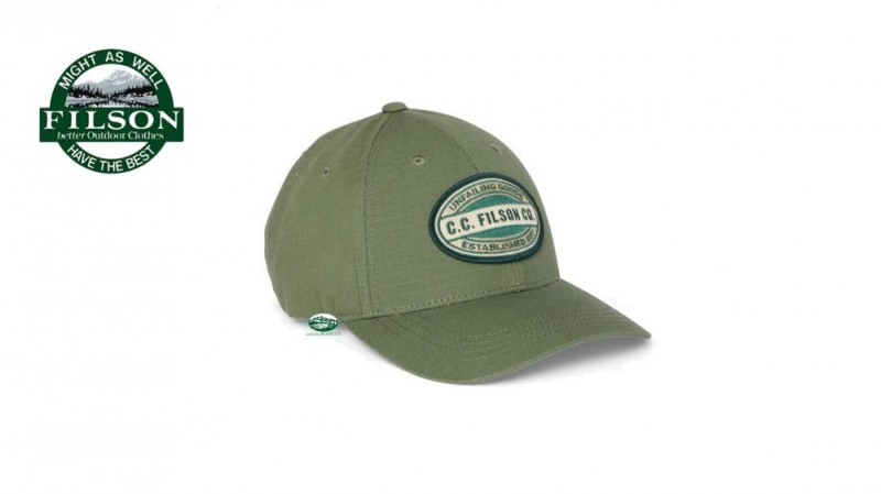 FiLSON Cappello baseball verde con logo