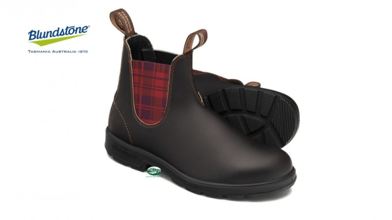 BLUNDSTONE Boot tartan rosso 2100
