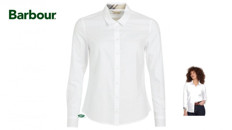 BARBOUR Camicia donna bianca