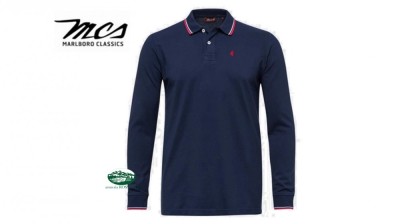 MCS Polo manica lunga blu 05002