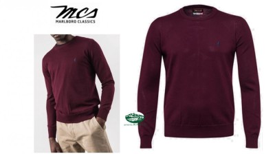 MCS Maglia girocollo in lana merino 05029