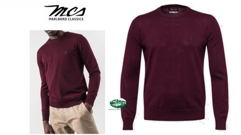 MCS Maglia girocollo in lana merino 05029