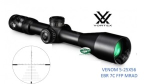VORTEX Venom 5-25x56 EBR 7C FFP MRAD VEN-52502