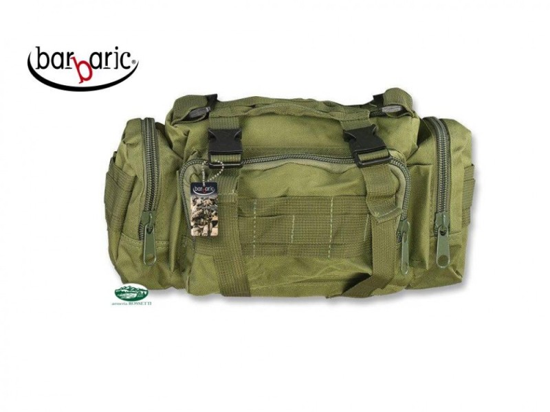 BARBARIC Borsa tattica tracolla verde