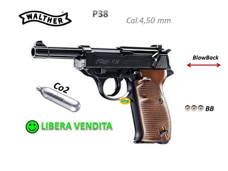 UMAREX WALTHER P38 CO2 cal.4,5mm 