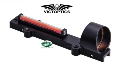 VICTOPTICS Sistema di mira con fibra ottica per bindella fucile RDSL08P 