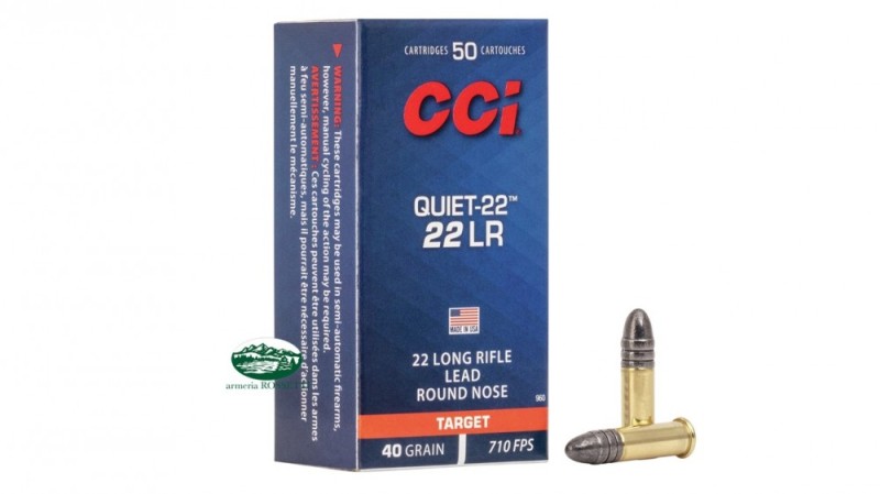 CCI Munizioni cal. 22LR subsoniche 40gr