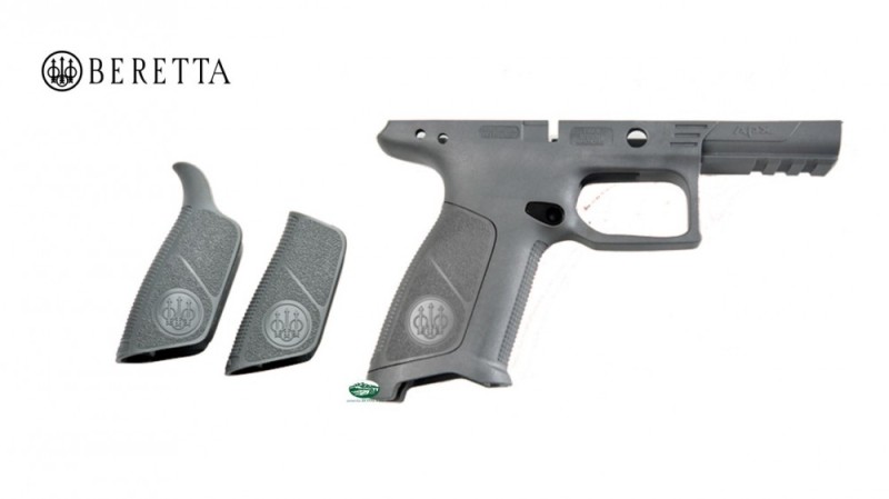 BERETTA Kit impugnatura diritta e dorsalini APX grey