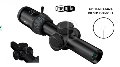 MEOPTA MEOPRO OPTIKA 6 1-6X24 RD SFP K-Dot2 illuminato