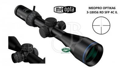 MEOPTA MEOPRO OPTIKA 6 3-18X56 RD SFP 4C illuminato