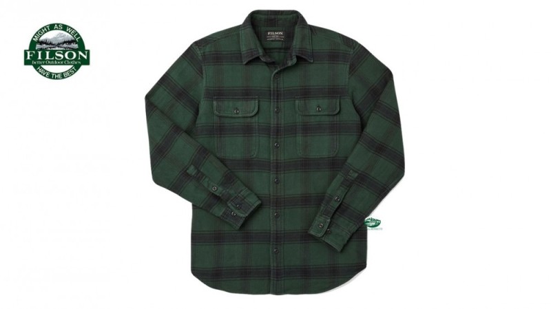 FILSON Camicia Vintage flanella verde/nero