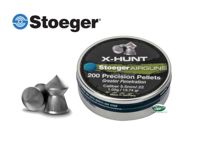 STOEGER pallini H&N  X-HUNT cal.5,5 mm 1,02 gr.