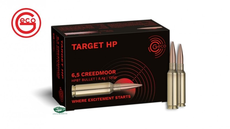 GECO munizioni cal.6,5 CREEDMOOR TARGET HP- 130GR 2420105