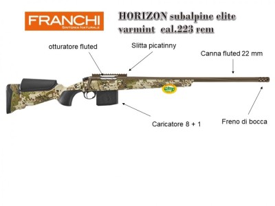FRANCHI HORIZON VARMINT SUBALPINE ELITE cal.223 rem VARMINT