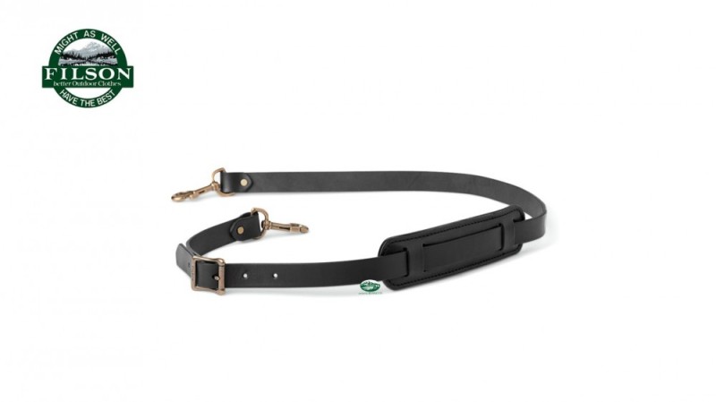 FILSON Tracolla cuoio nera