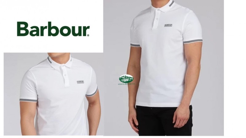 BARBOUR polo International bianca 