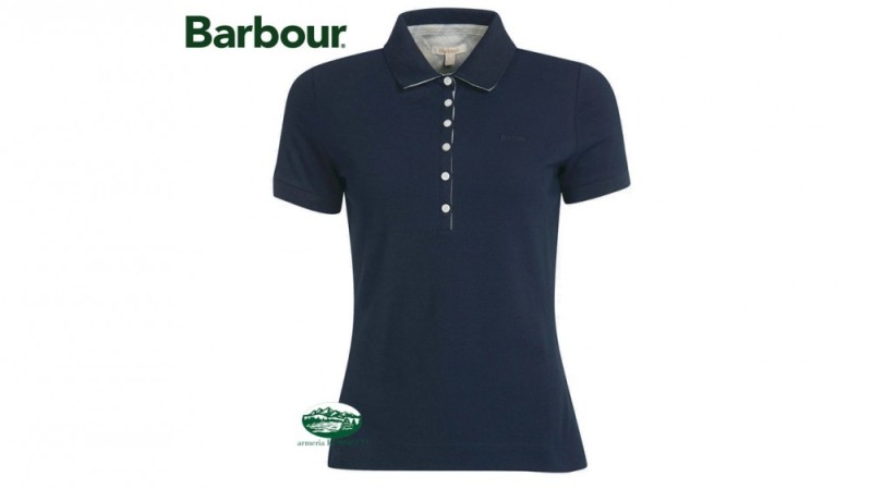 BARBOUR Polo Portsdown blu donna