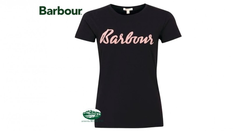 BARBOUR T-Shirt Rebecca nera da donna 
