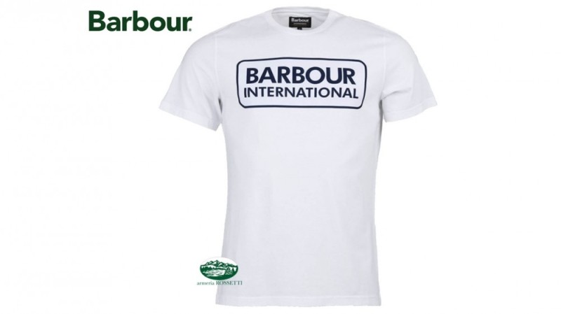 BARBOUR T-Shirt International Essential bianca