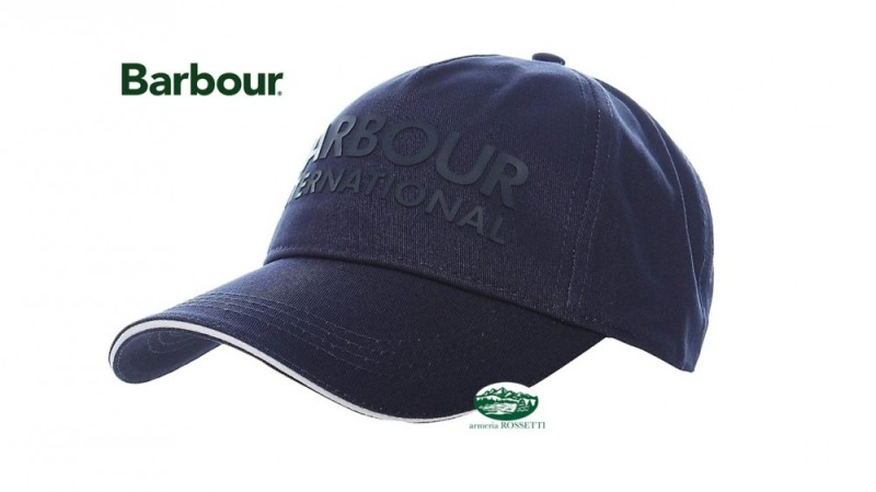 BARBOUR Cappello International Ampere blu