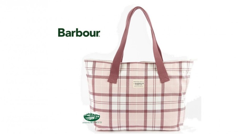 BARBOUR Borsa shopper Printed tartan