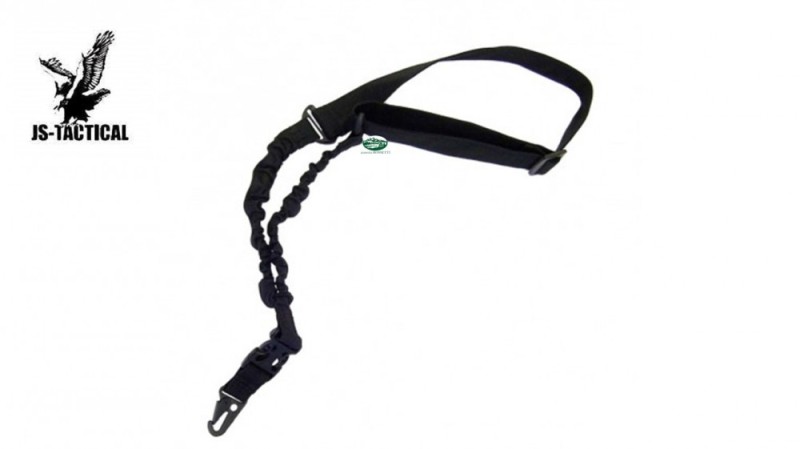 JS TACTICAL Cinghia elastica 1 punto nera