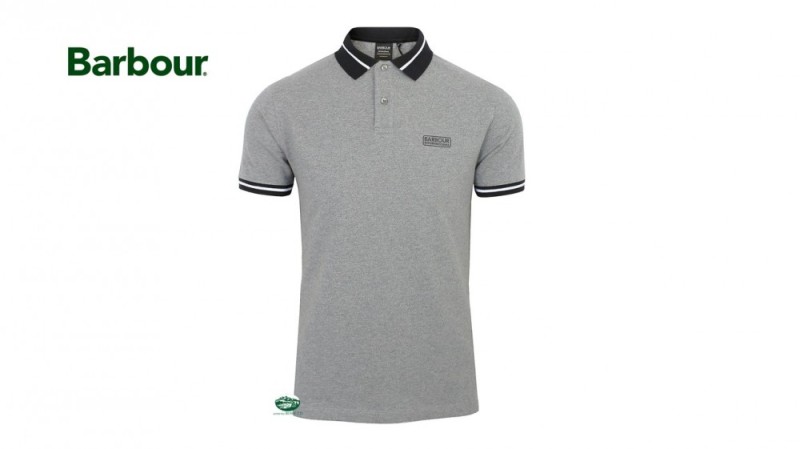 BARBOUR Polo uomo grigio