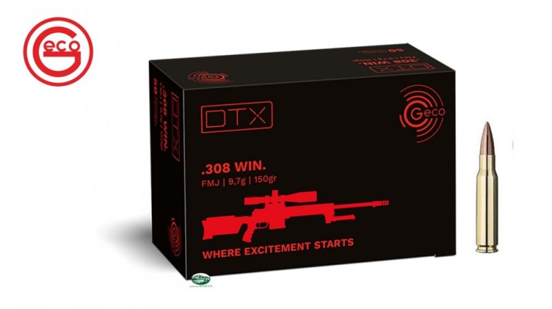 GECO Munizioni cal.308 win DTX fmj 150 gr