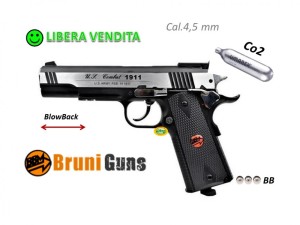 BRUNI US COMBAT Silver CO2 Full metal cal.4,5
