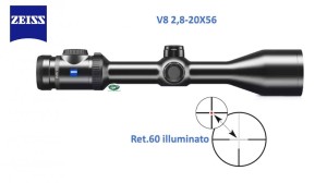 ZEISS V8 2.8-20x56 R.60-illuminato