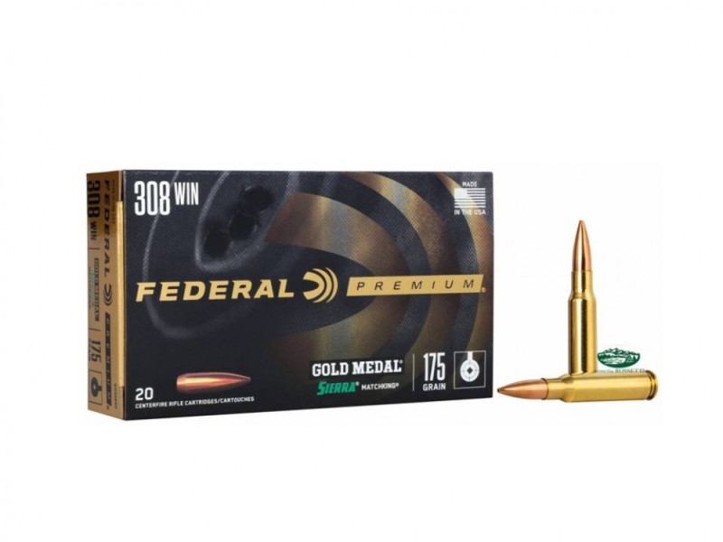 FEDERAL munizioni Gold Medal 308 win 175gr HPBT Sierra