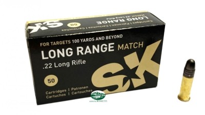 SK munizioni cal.22lr Long Range Match 40gr.