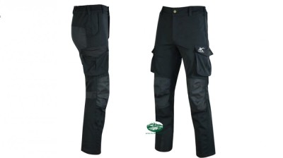 KONUSTEX Pantaloni Mylius nero da tiro 00372