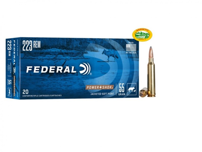 FEDERAL munizioni cal. 223 rem 55 gr. Soft Point