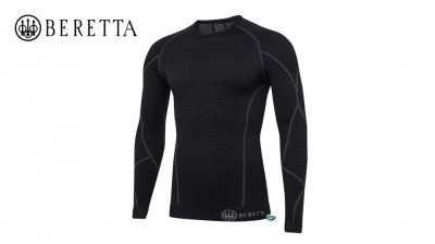 BERETTA  Maglia intima HT Body Mapping 3D nera IM241